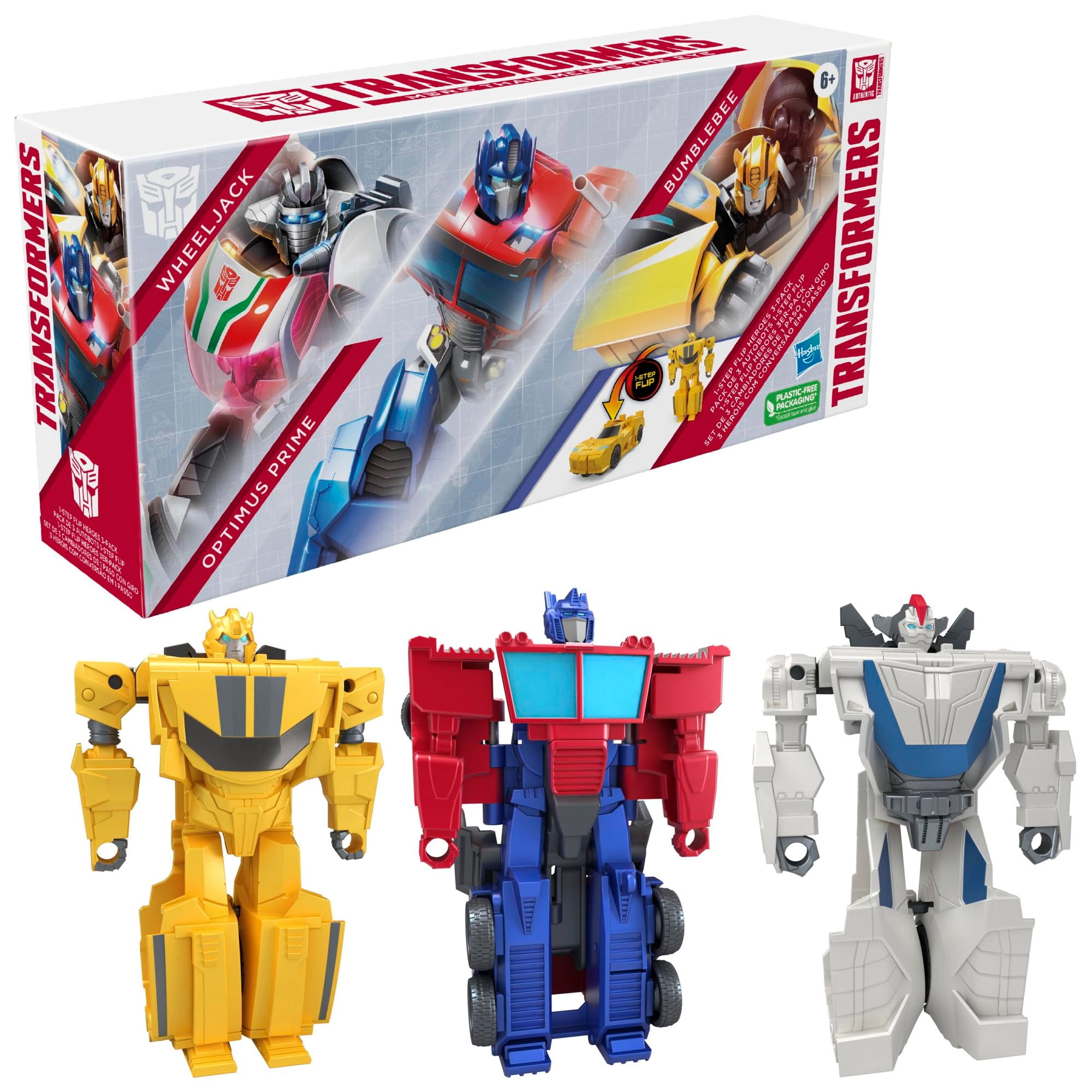 1-Step Flip Heroes - 1-Step Transformers (3-Pack)