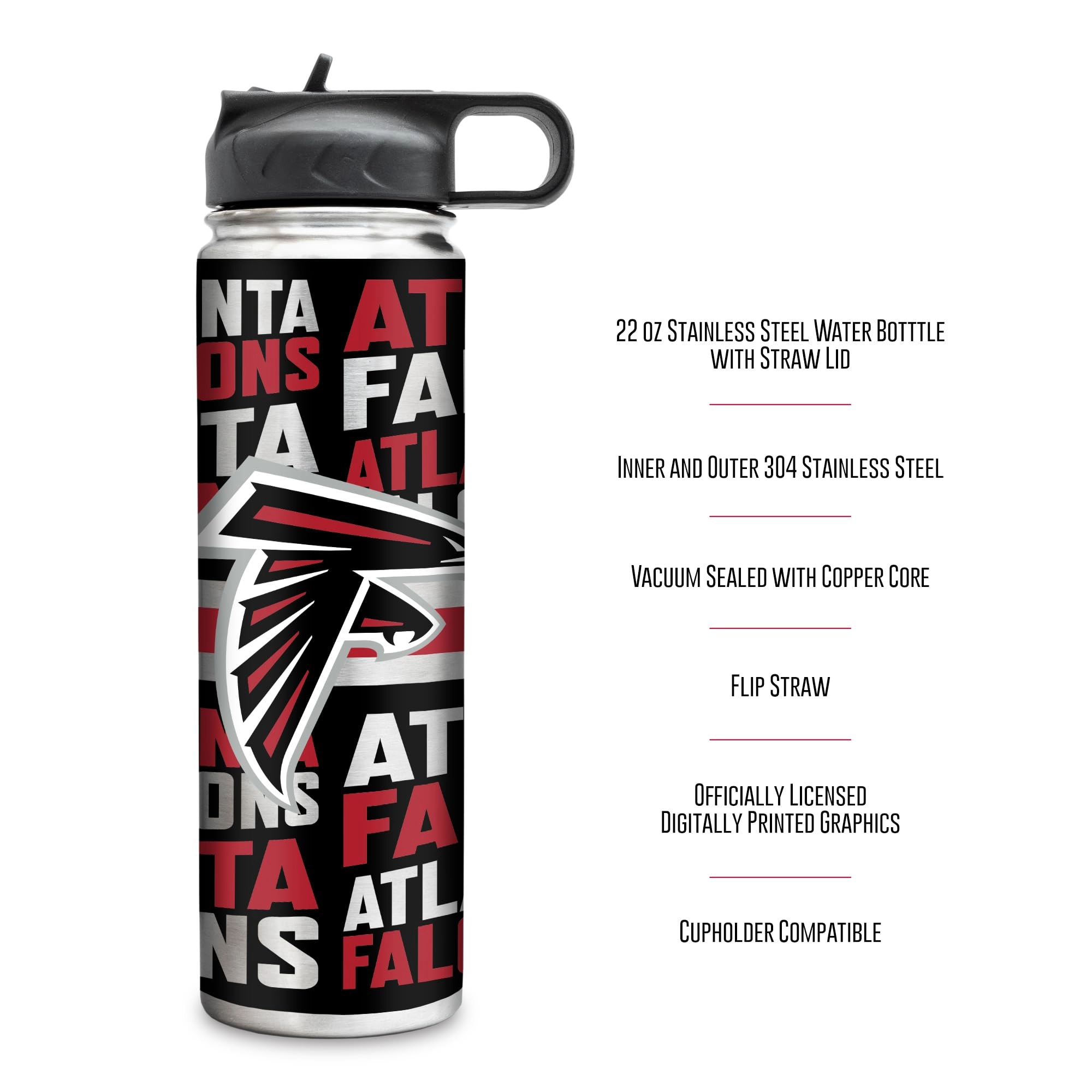 Stainless Steel NFL Football Tumbler - 650ml