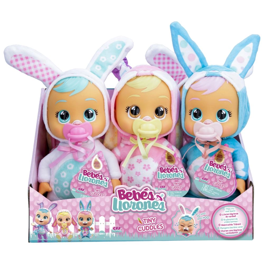 Cry Babies Tiny Cuddles - Over 9 Inches Cries Real Tears Ages 18 Months+