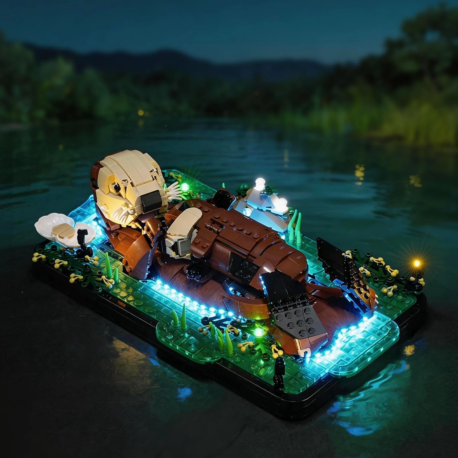 BRIKSMAX LED Lighting for Lego Ideas Floating Otter 21366 - Animal