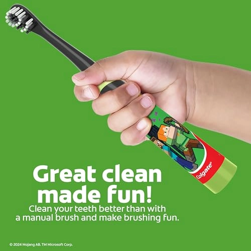 Kids Battery Powered Minecraft Toothbrush - Extra Soft