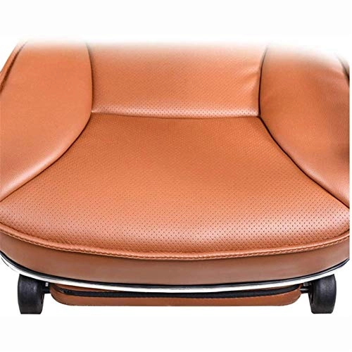 Desk Chair - PU Leather Brown High Back