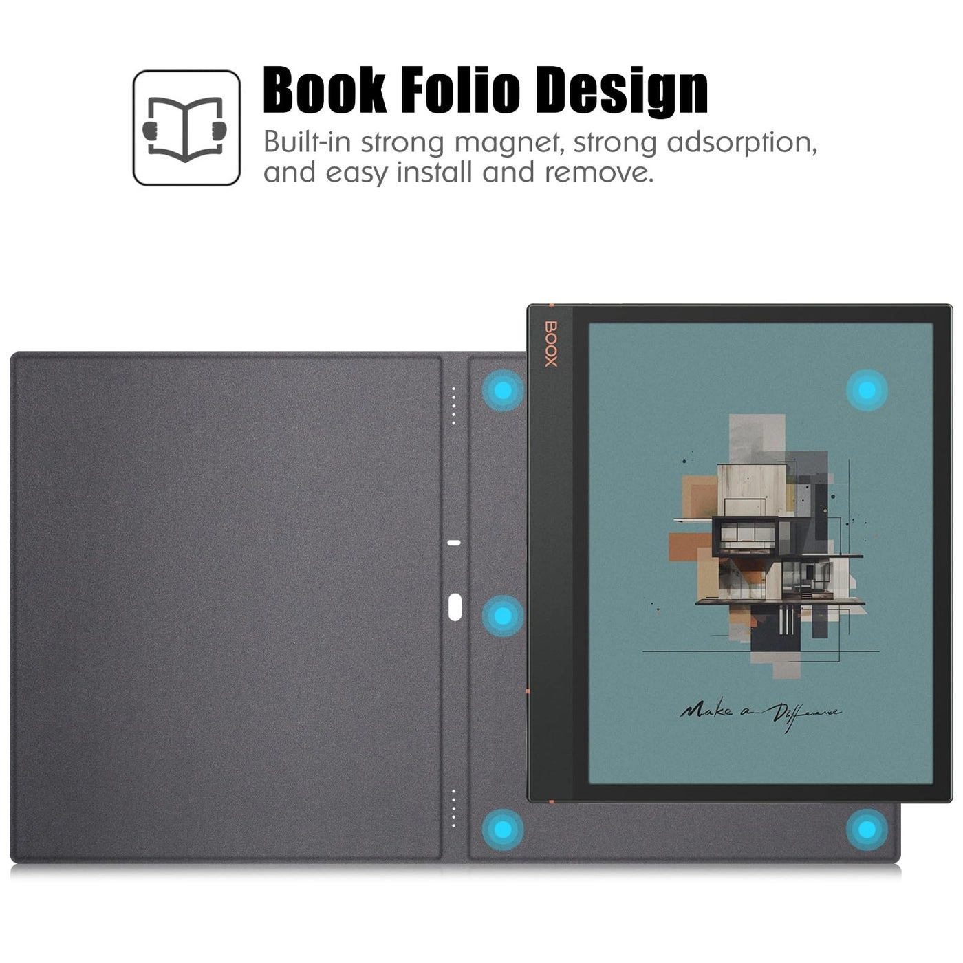 Magnetic Case with Auto Sleep/Wake for Note Air5 C 10.3-inch (2025) / Note Air4 C 10.3-inch (2024) / Note Air3 C 10.3-inch (2023)