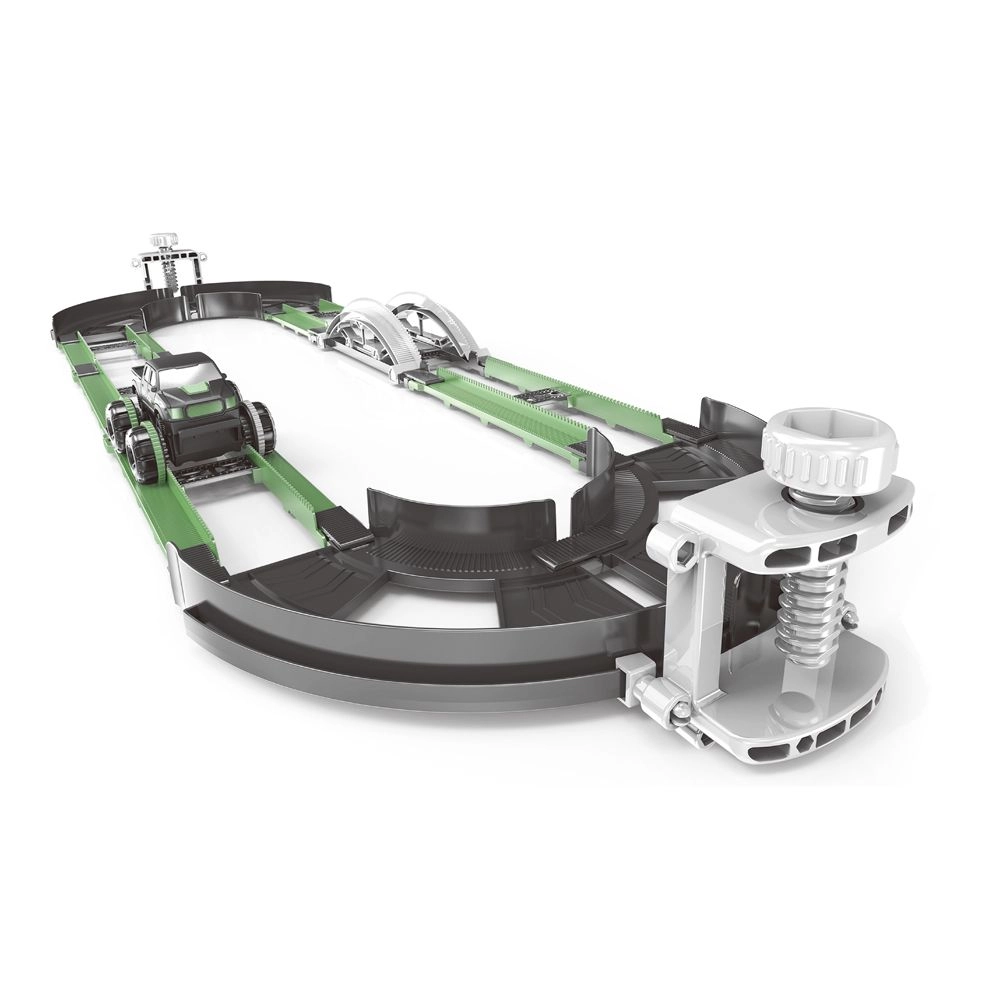 Stunt Roll-Over Rail Car - 54 pieces