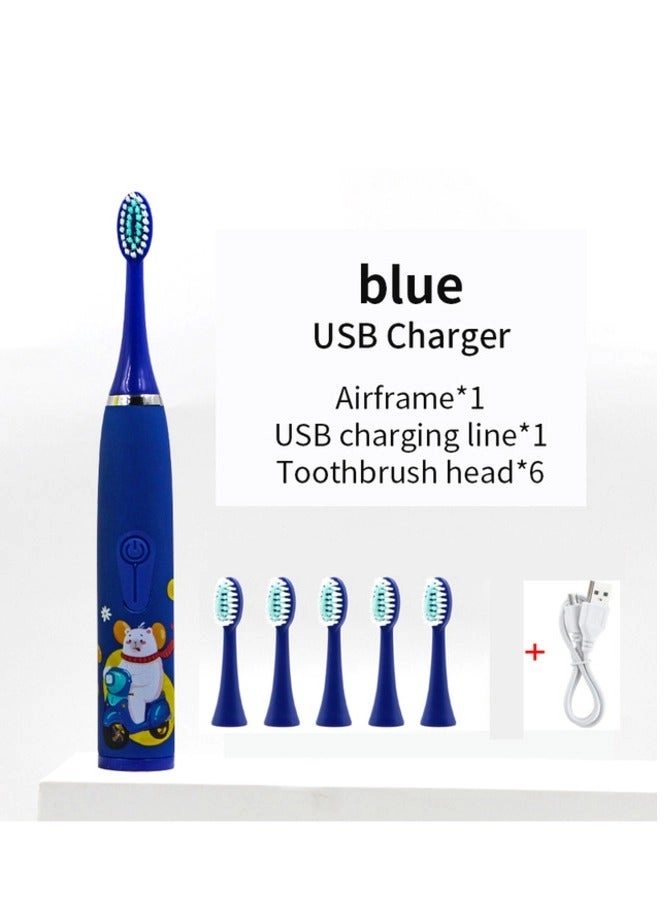 Electric Toothbrush - Children's Cartoon Pattern Ultrasonic