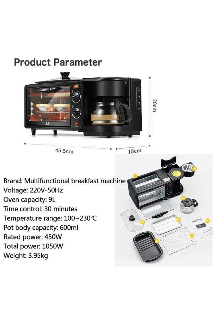 3-in-1 breakfast maker - 600 ml
