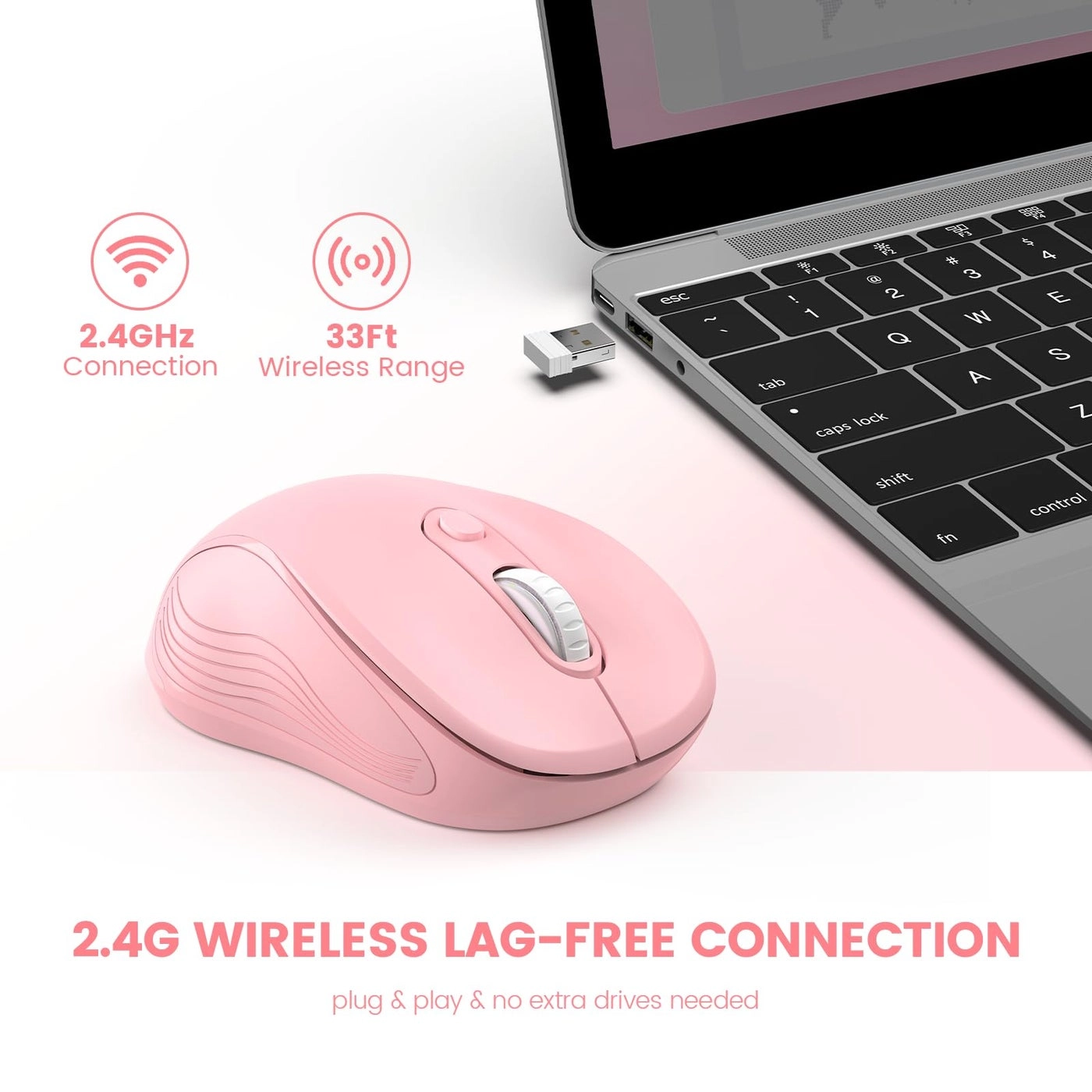 Ergonomic Computer Mouse - Wireless
