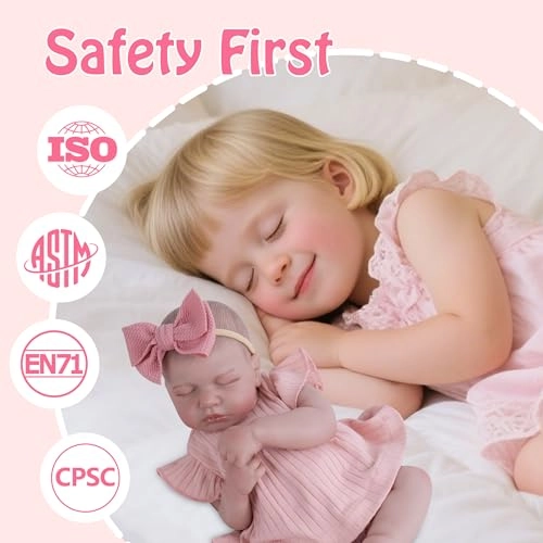 Reborn Baby Doll - 20 Inch Silicone Weighted Body Ages 3+