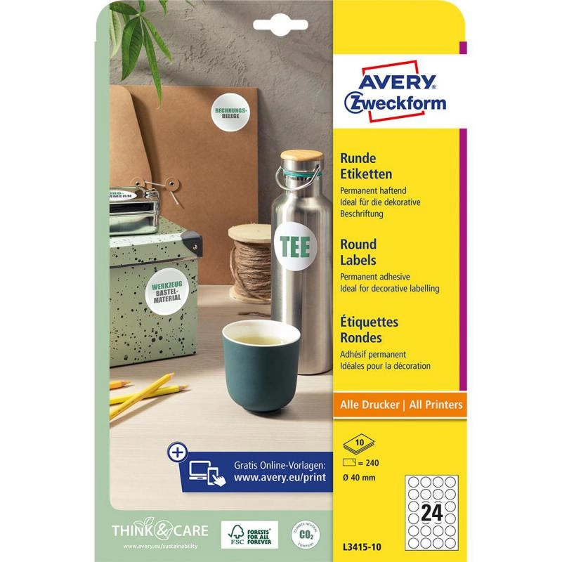 Multipurpose Labels - 928 Labels A6 - 38 X 14 mm