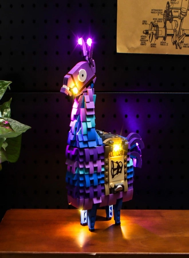 LED Lighting Kit for Supply Llama 77071 - Compatible with 77071 multicolored