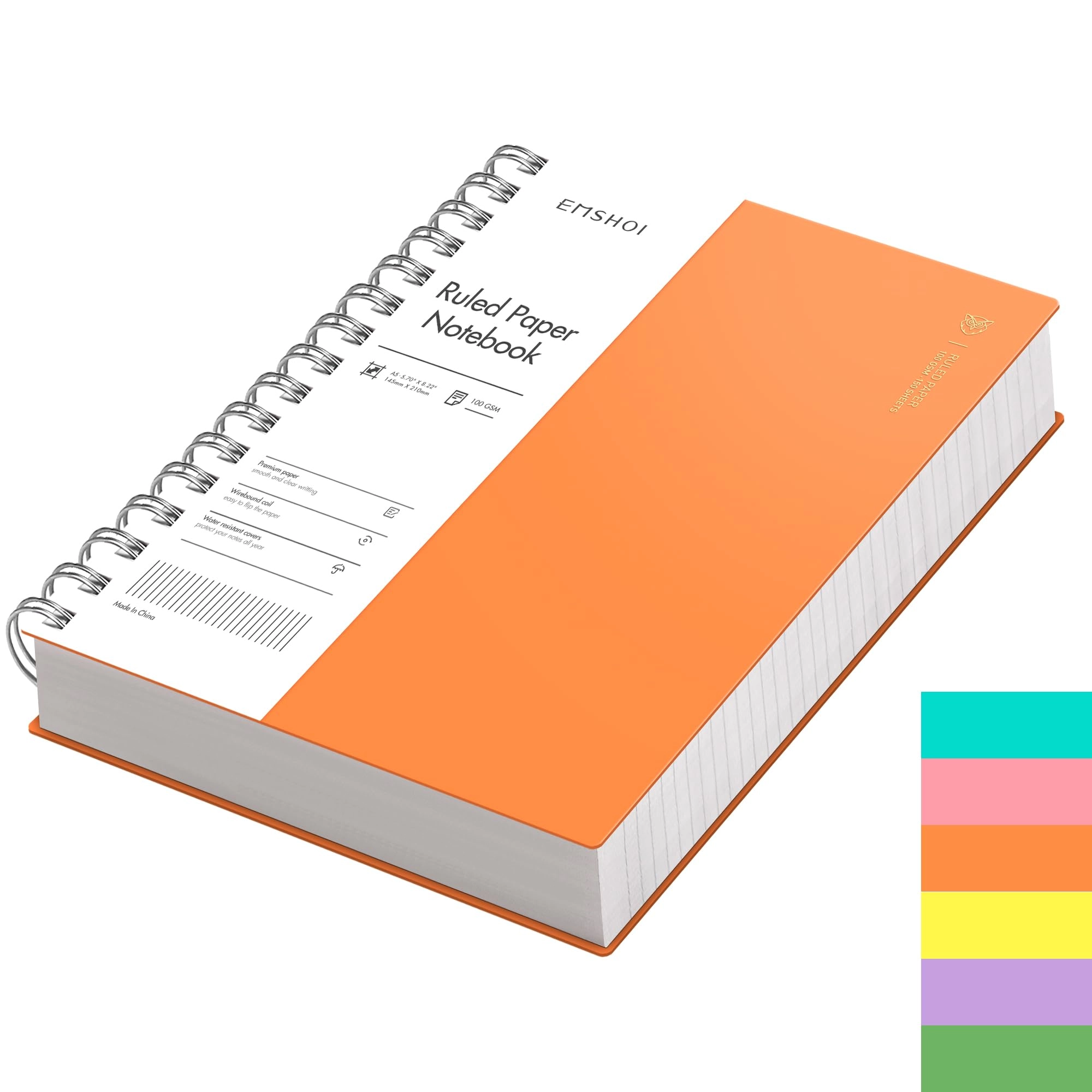 Notebook A5 Spiral - Lined 150 Sheets