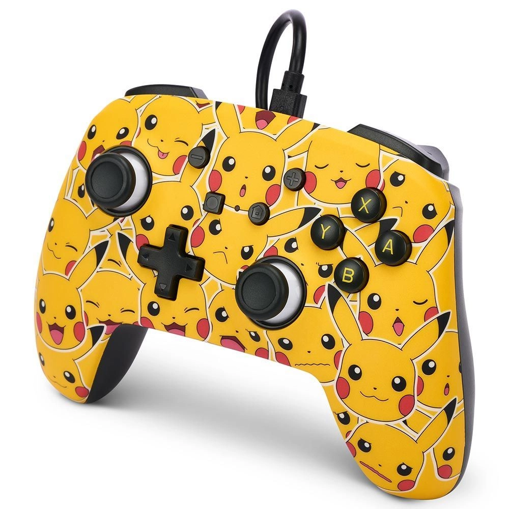 Nintendo Switch Enhanced Wired Controller Pikachu Moods