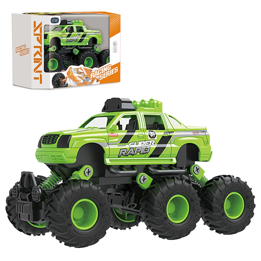 6 Tire Pull Back Die Cast Toy Car