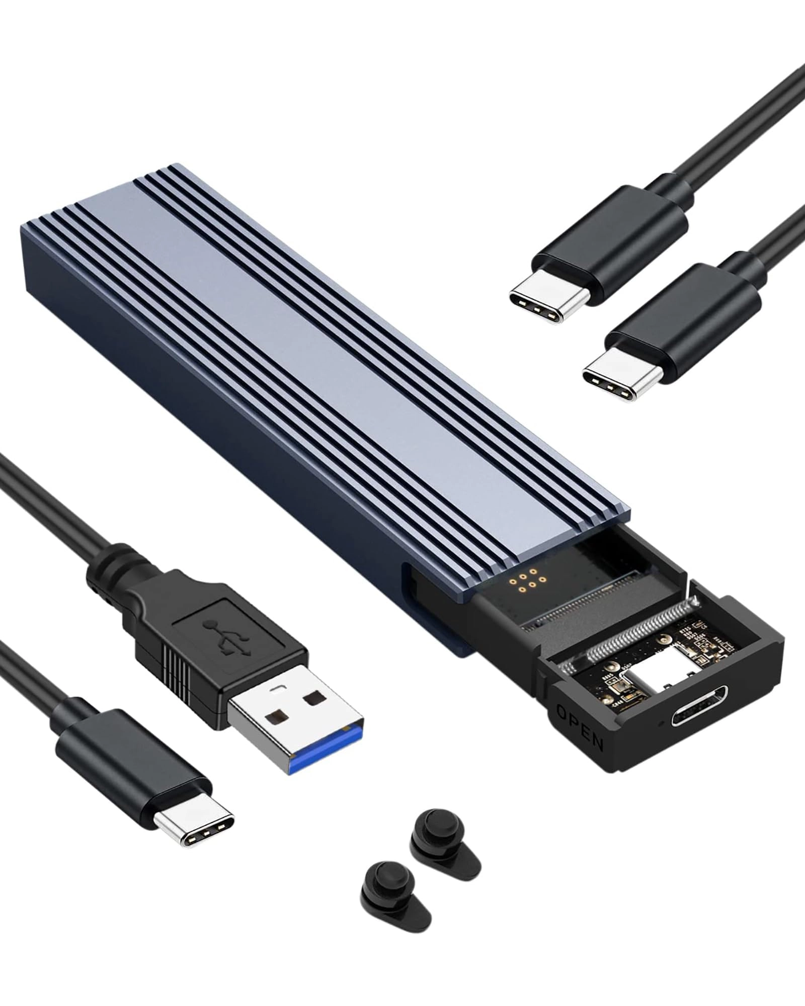 TERRIFI M.2 NVMe SSD Enclosure - USB 3.2 Gen2 10Gbps UASP