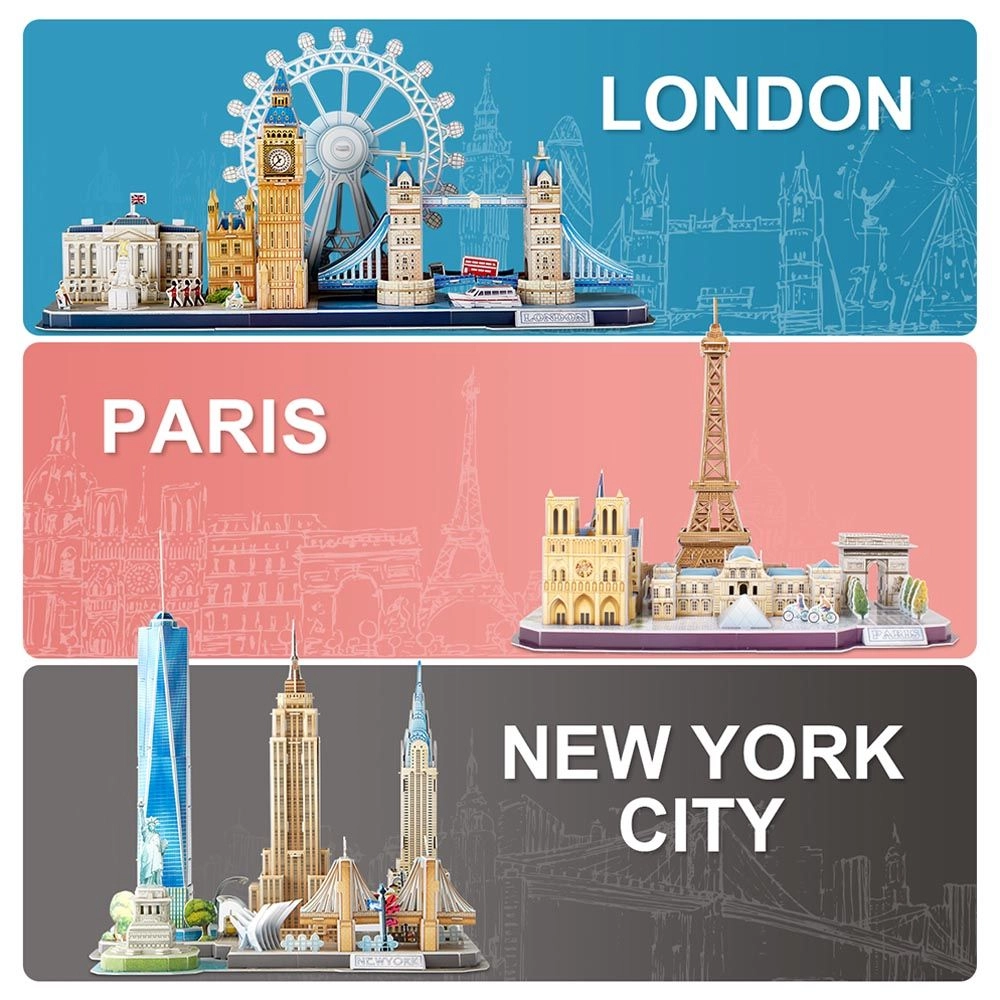 City Line Paris 3D Puzzle (ALGT-MC254H) - 114 pcs