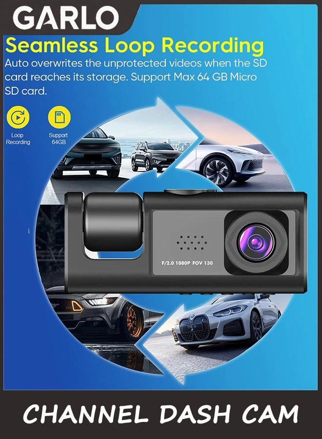 3 Channel Dash Cam - 1296P