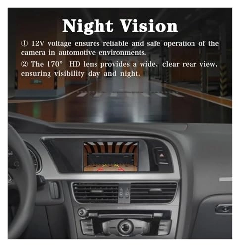 Reverse car rear view camera - Night vision Wired 720 x 540 pixels