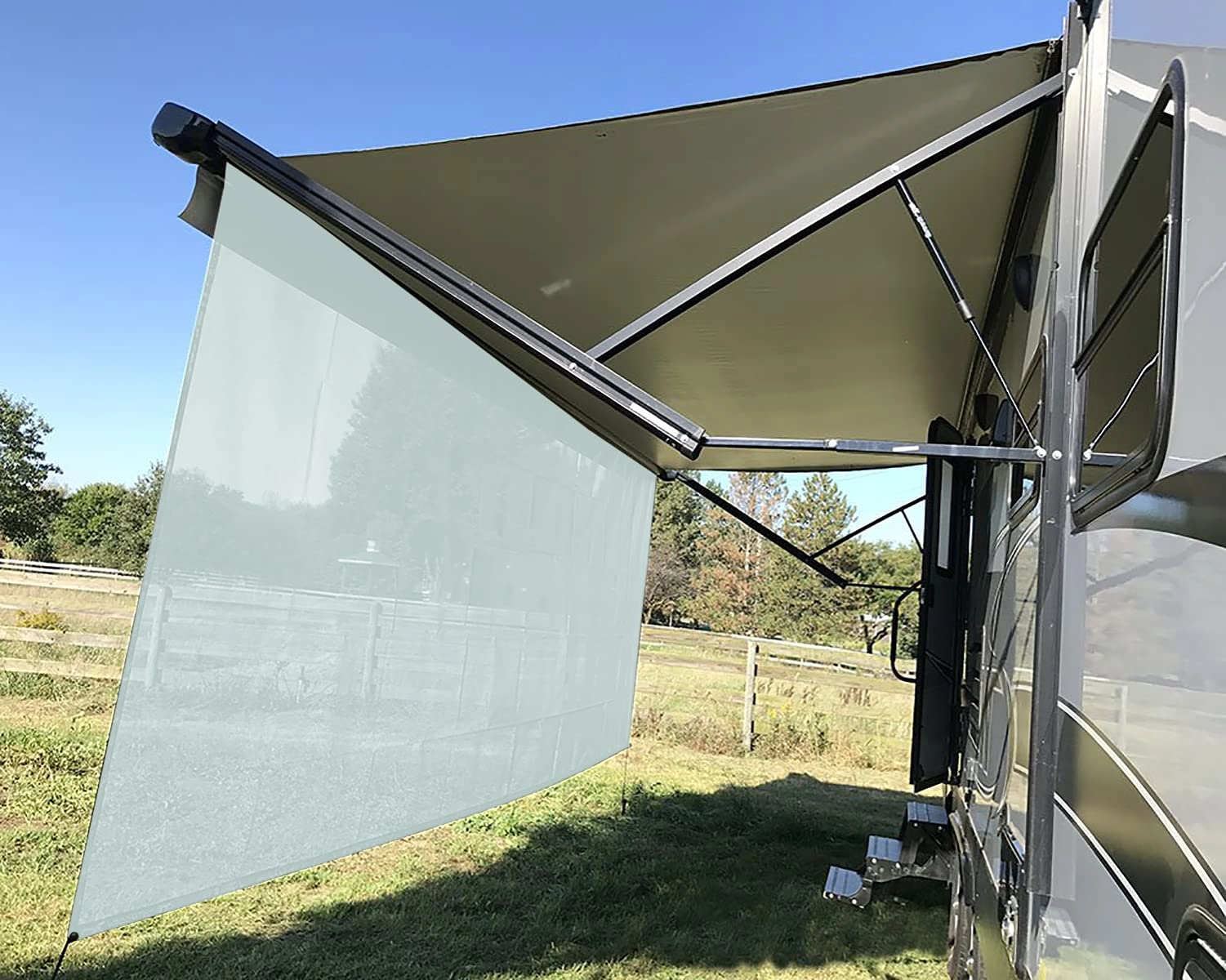 RV Awning Sun Shade Screen