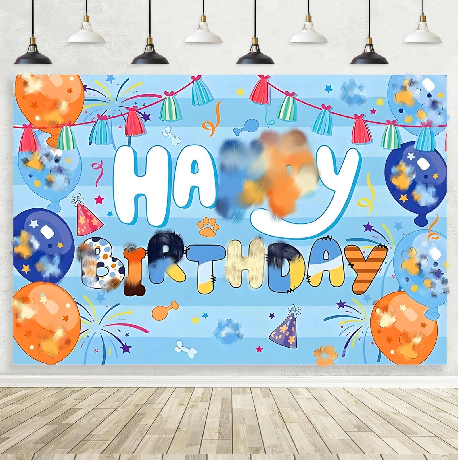 Happy Birthday Backdrop - 1 piece(s)