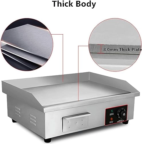 Electric Countertop Griddle - 636*365*9mm/25*14.37*0.35 cm