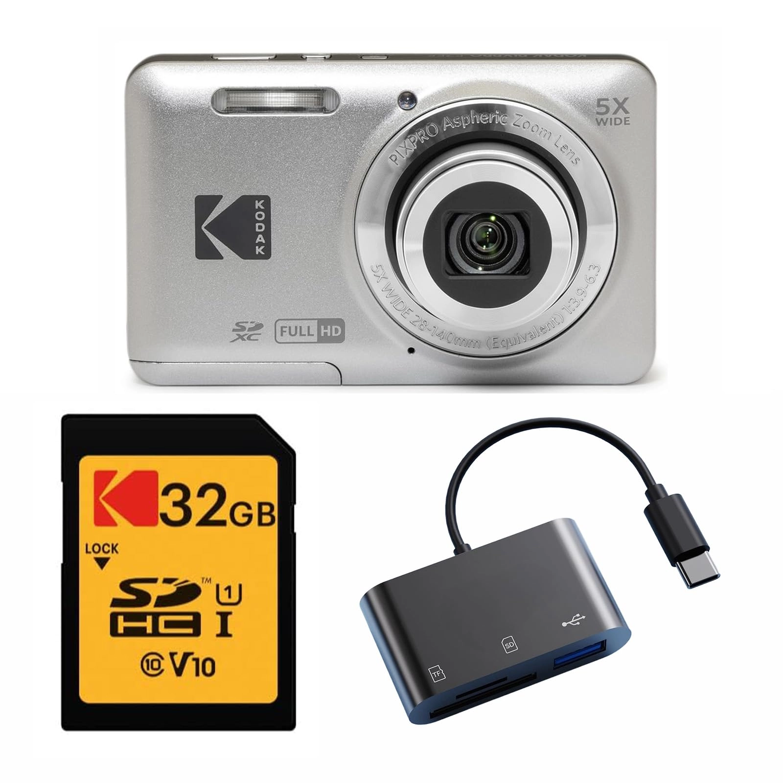 FZ55 + SD card + USB card reader