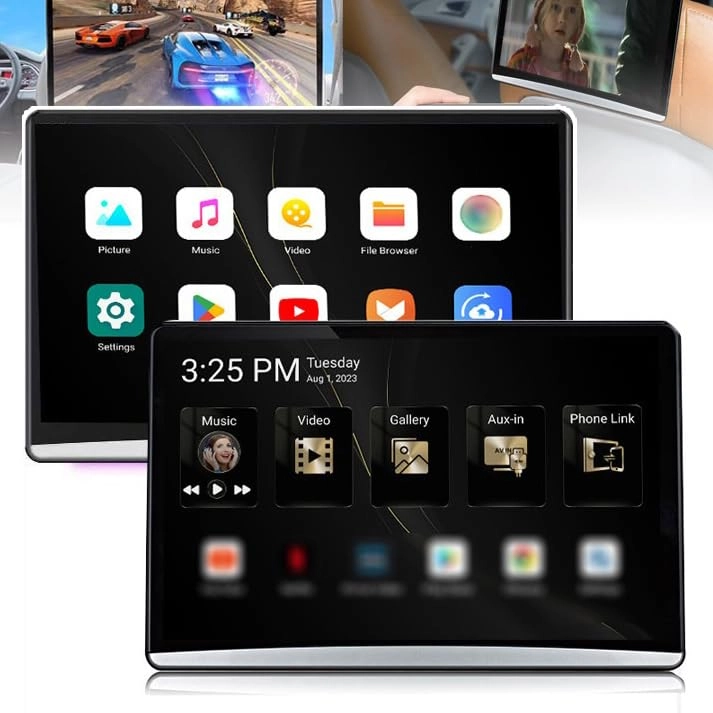 Headrest car monitor - 12.4 inch