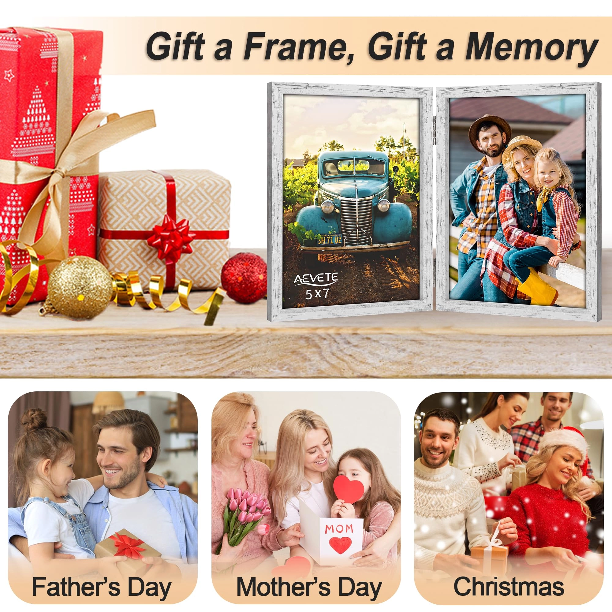 Double Picture Frame - 5x7 two