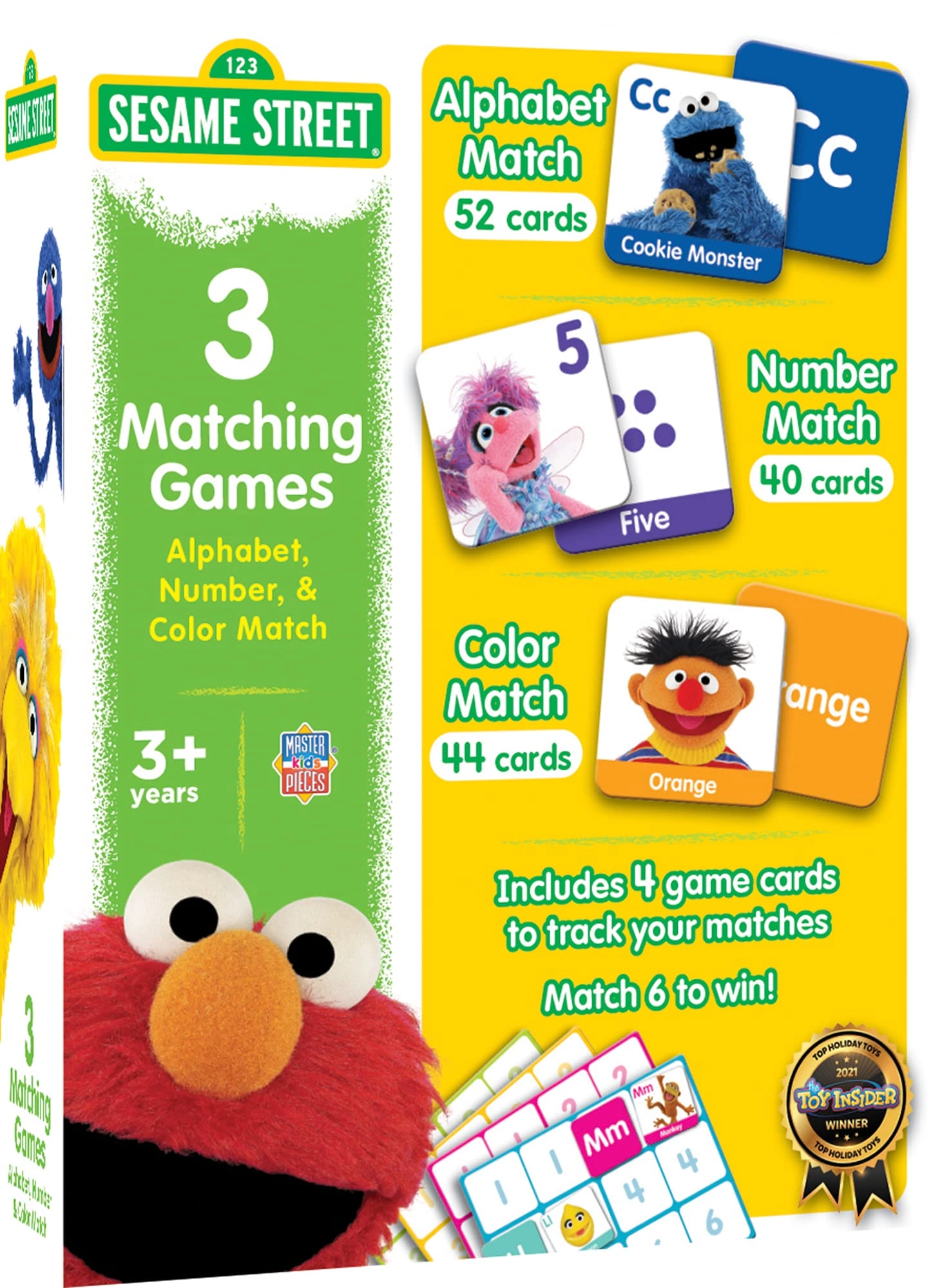 Masterpieces Puzzle Company Sesame Street 3 Pack Matching Games - Age 3+ 1 pieces
