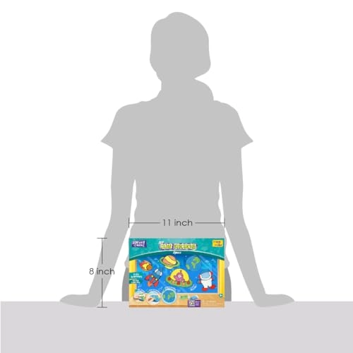 Clay Stickers Space - 3+ years 18 pcs