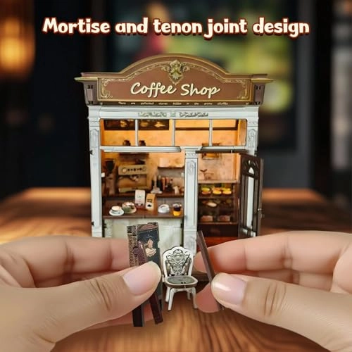 Coffee Shop Book Nook Kit - Retro Coffee Shop