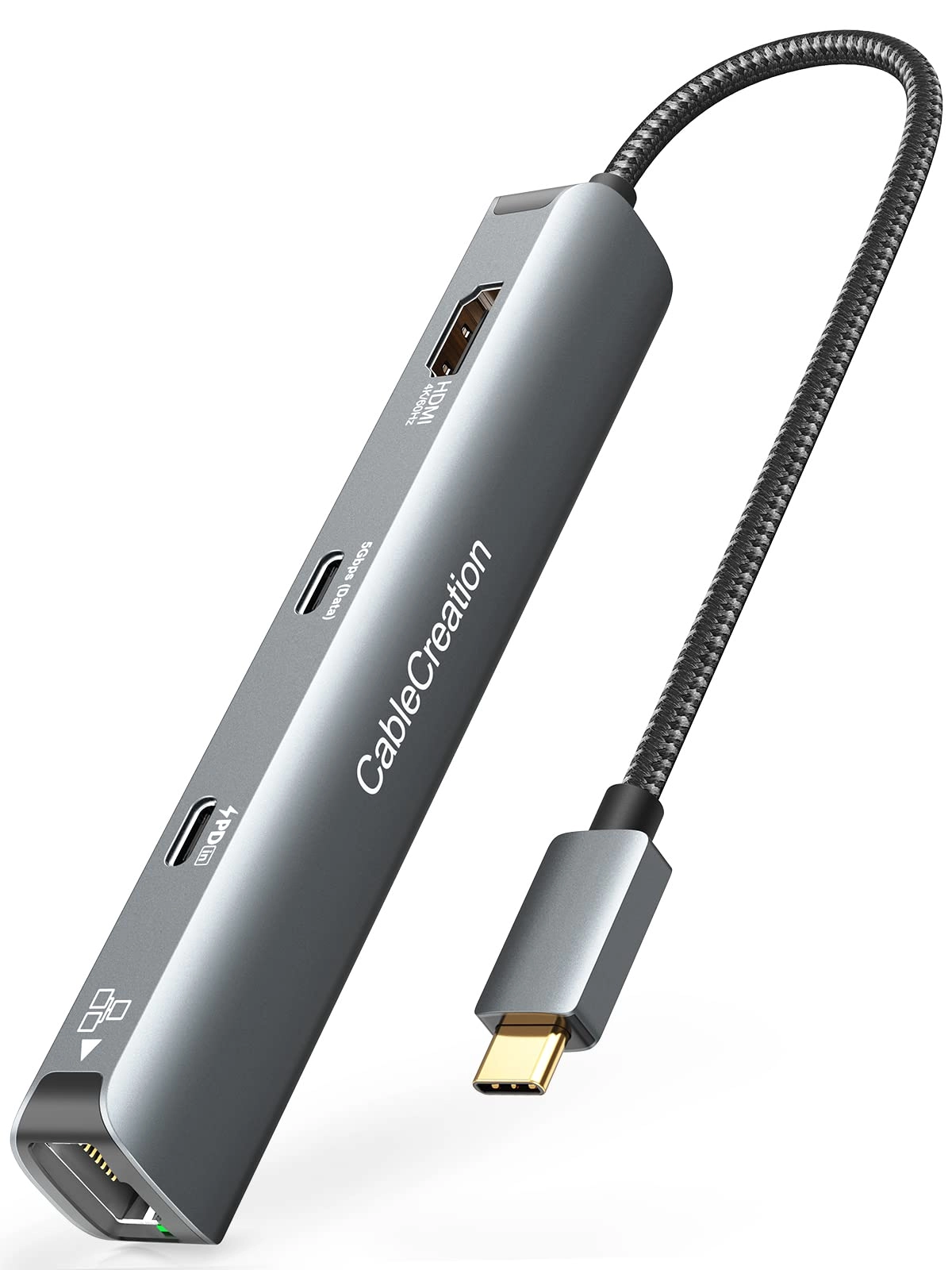 CableCreation 6-in-1 USB-C Hub - USB-C