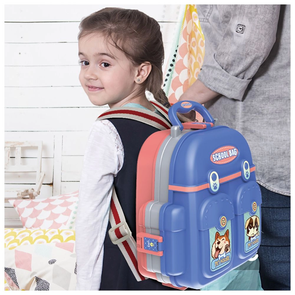 Role Play Pet House Toy Set School Bag - 26 pcs (SBF-LS_RPSB_PCBU)
