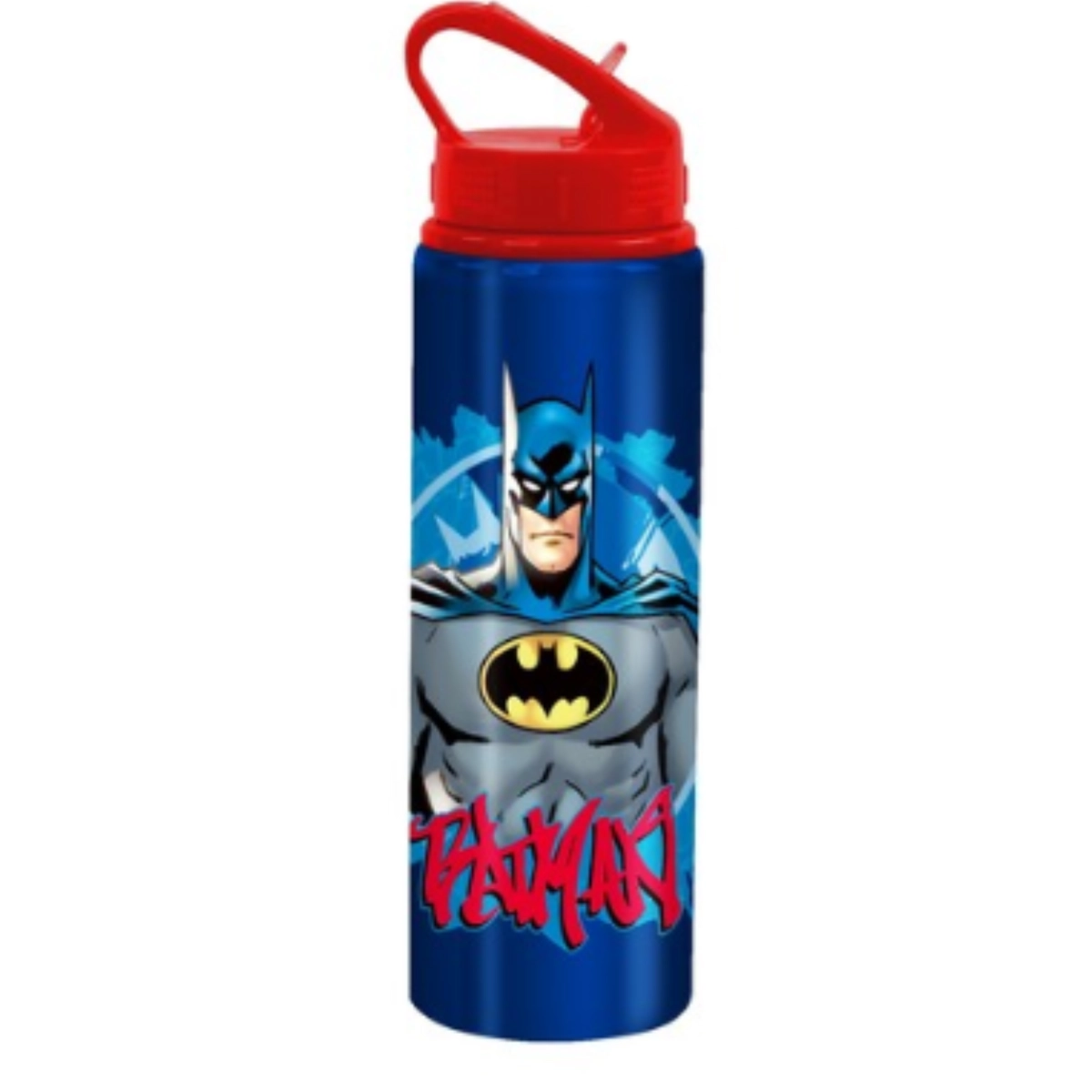 Mattel DC Batman Water Bottle Aluminium 600 ml - screw-on lid