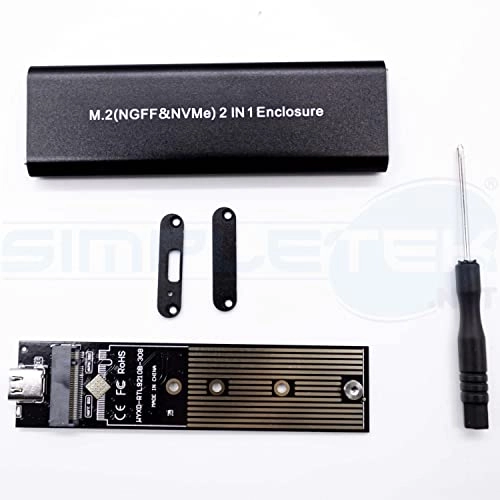 M.2 Dual Protocol SSD Enclosure Caddy - 2TB