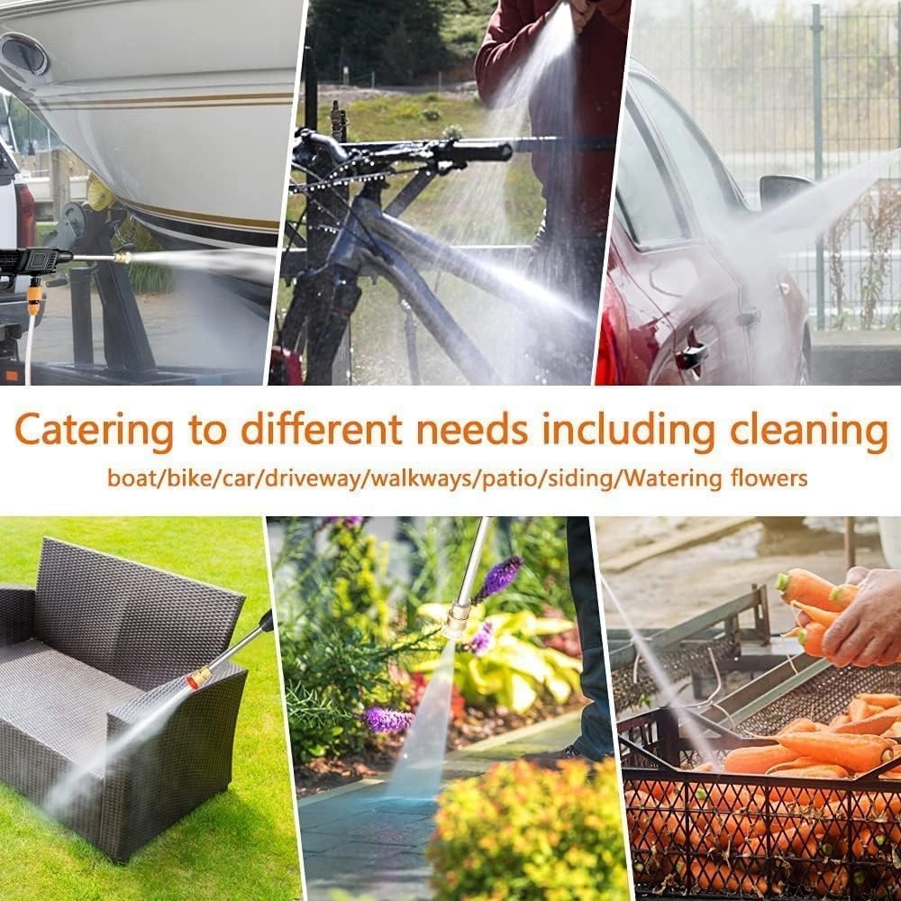 Cordless Electric Pressure Washer - 50Bar 20000mAh Foam Generator