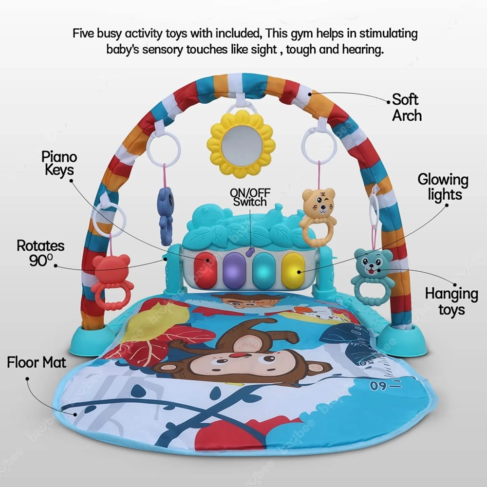 Double-Sided Pedal Piano Activity Playmat - 0 month