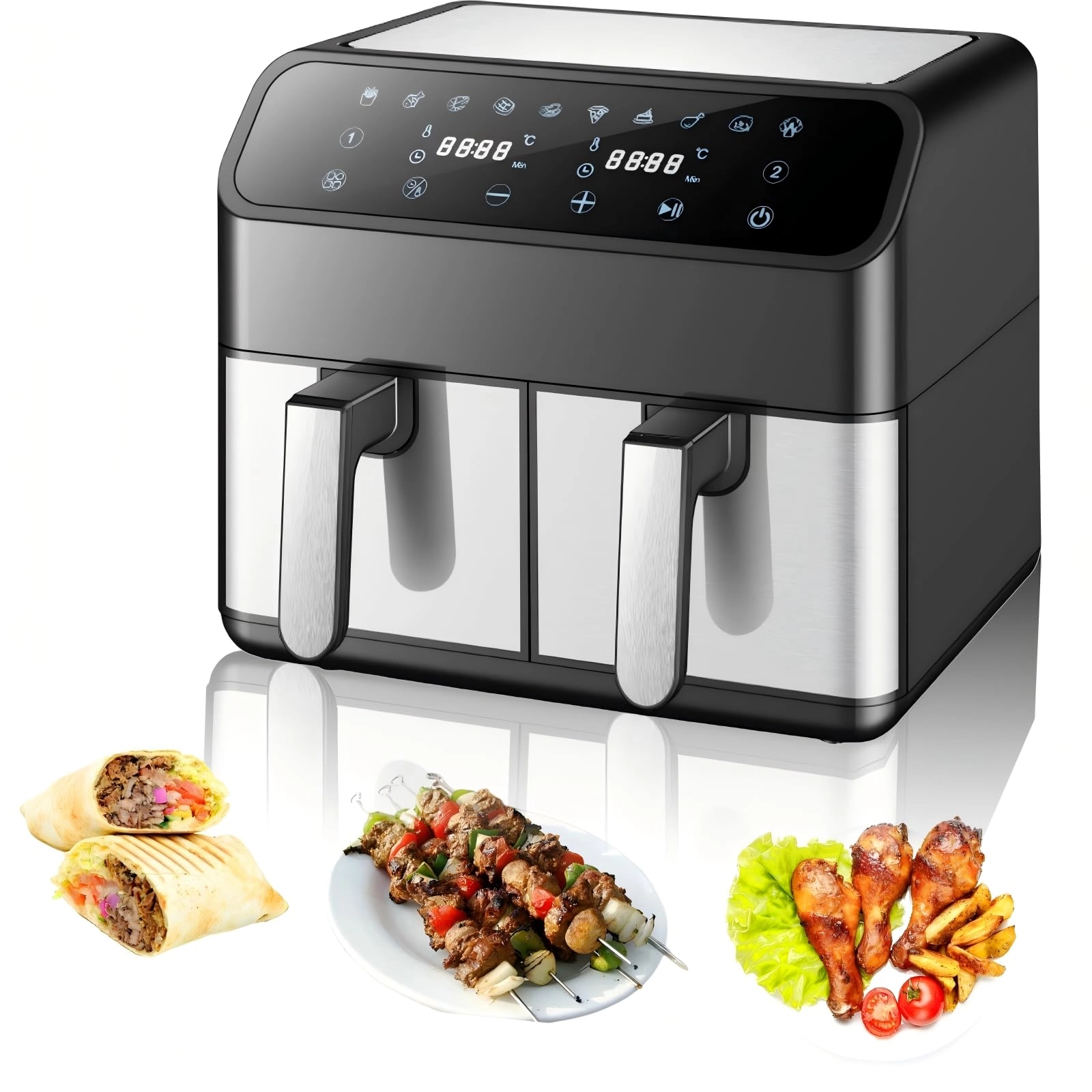 HUINING Double Basket Air Fryer B0DJ2JYVNZ