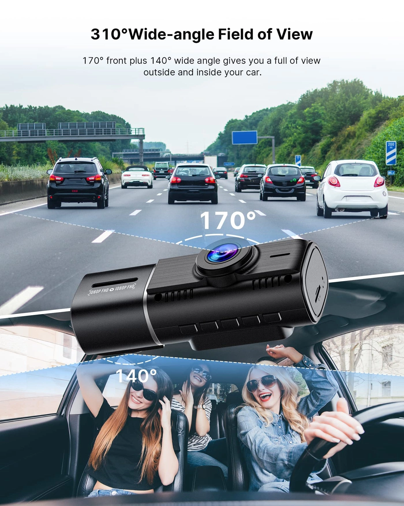 Dual Dash Cam - 1080P