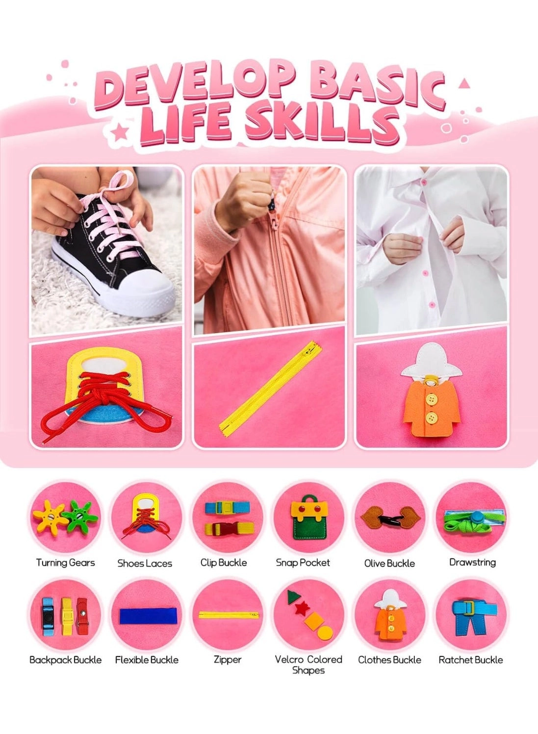 Felt Busy Board Book - 4+ Years 1 pieces