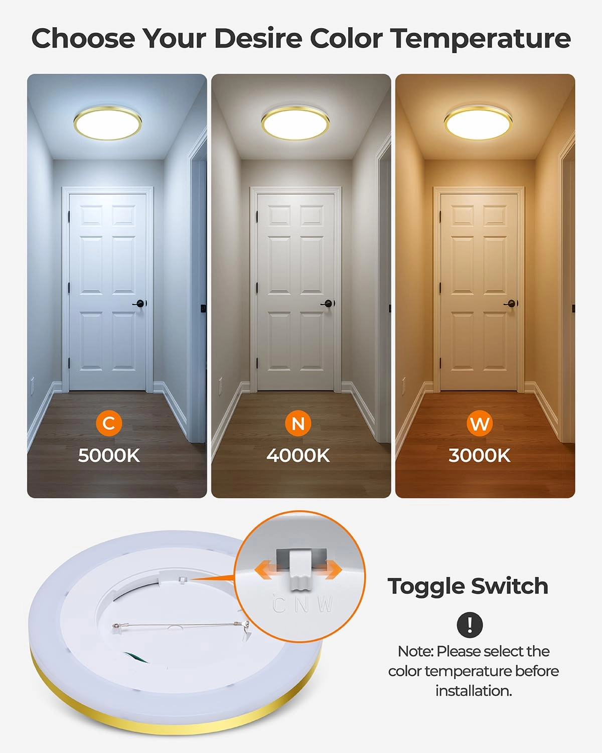 LS-CL-G2 - 3000K 4000K 5000K Dimmable