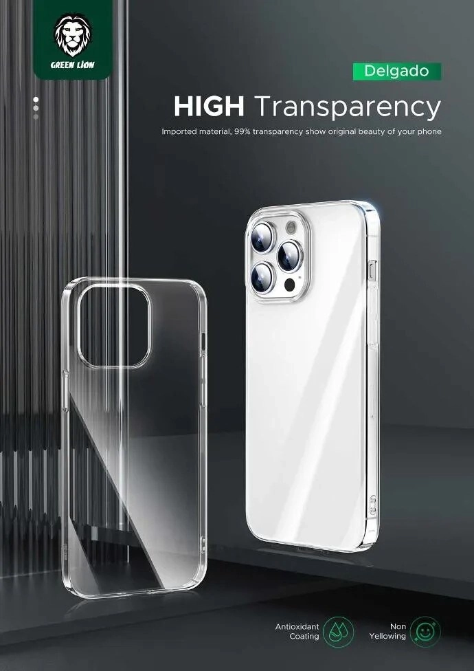Delgado Clear Case for iPhone 15 Pro