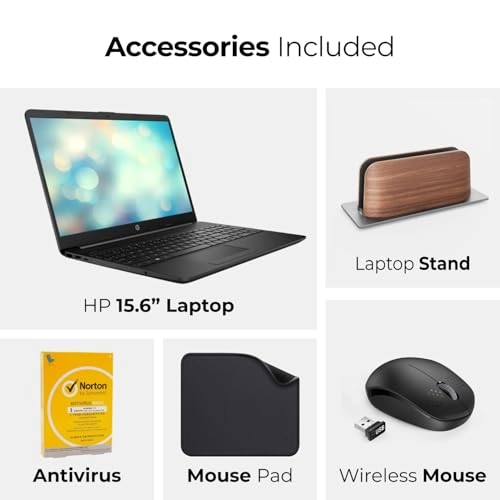 15s-fq5035ny - 15.6'' i7-1255U 24GB DDR4 512GB SSD + 1st Wave Vertical Laptop Stand + Wireless Mouse + Antivirus Software + Mouse Pad