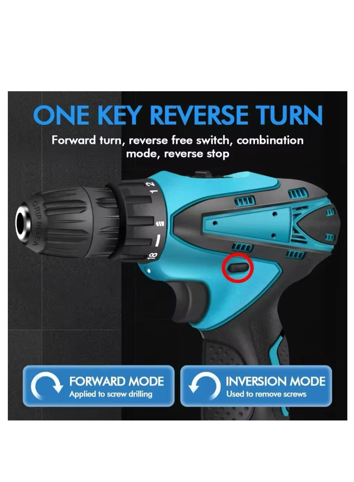 Cordless Drill Driver - Brushless Motor 2 Batteries Lithium Kit