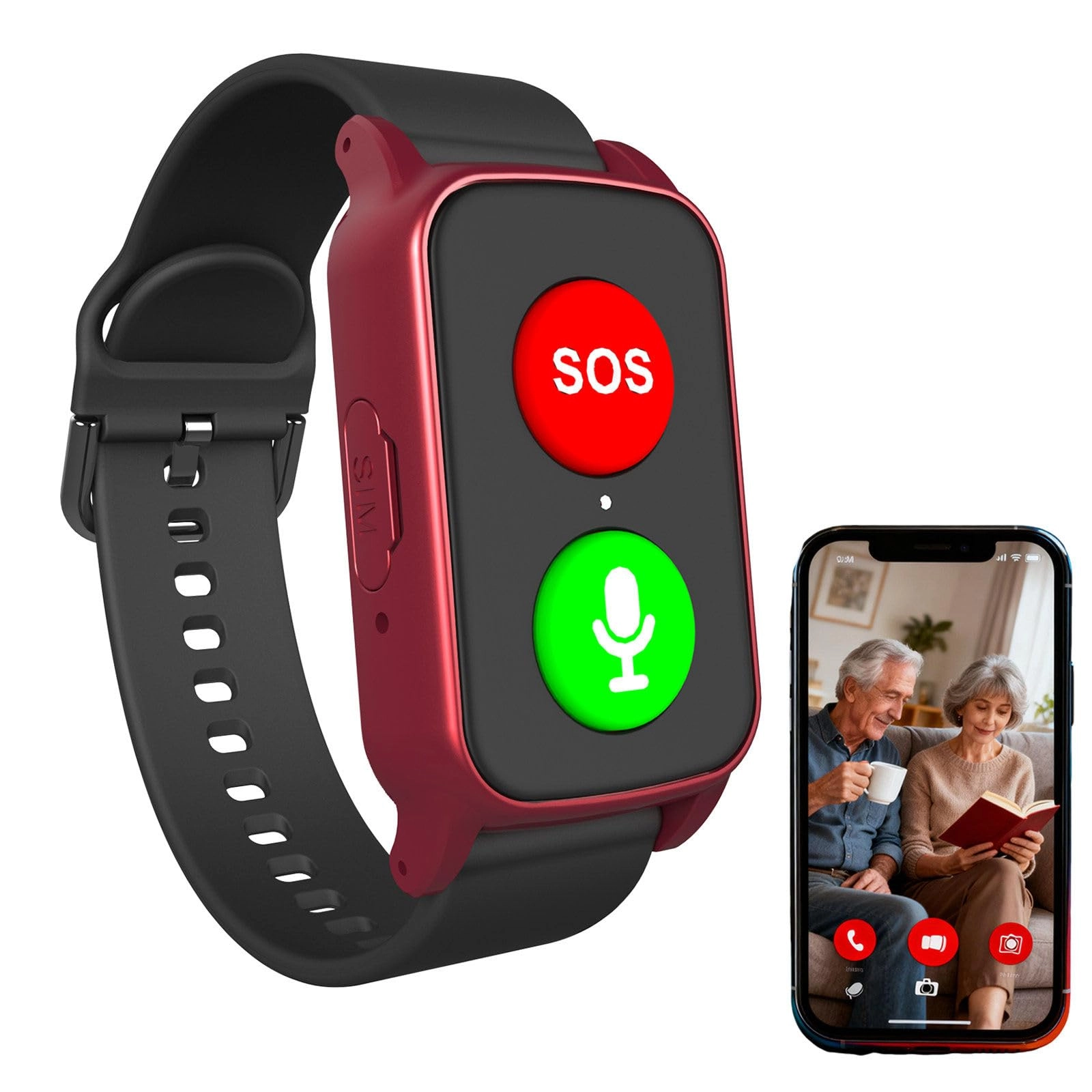 Fall Detection Watch for Elderly ABS+PC