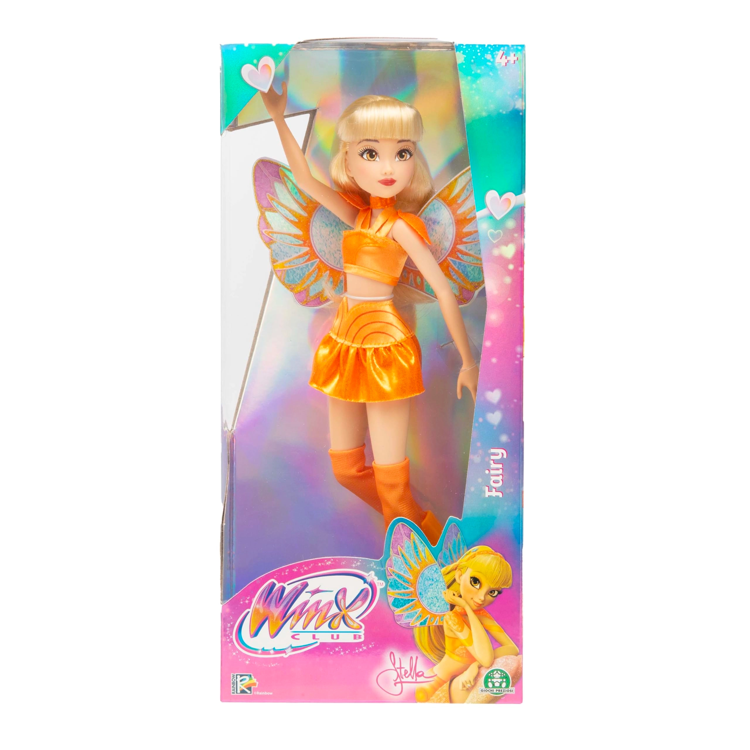 Winx Club Stella Fairy Doll - Glitter Wings Articulated Joints Ages 4+