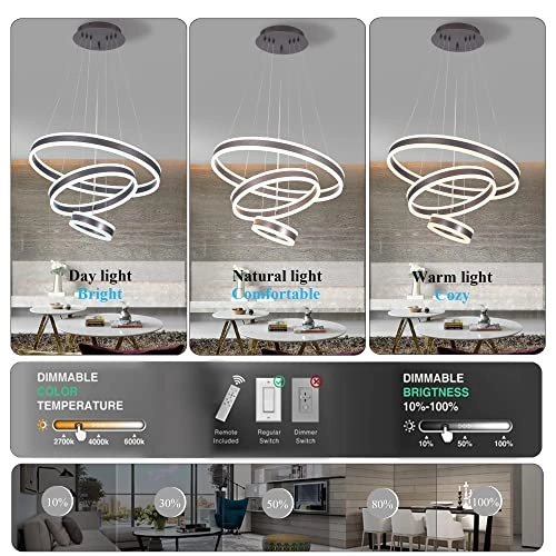 Modern LED Chandelier - Dimmable