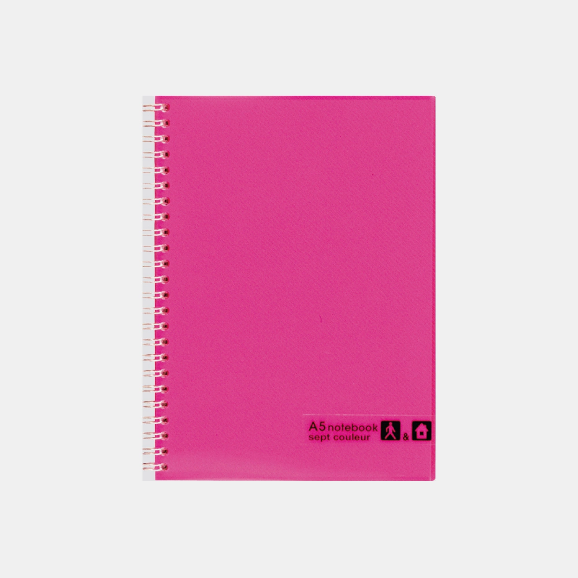 Septcouleur A5 Spiral - Lined 80 Sheets