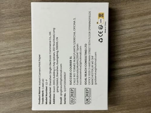 Instant Camera Refill Print Paper - 6 Rolls 2,2" x 1,1" (56 mm x 29 mm)