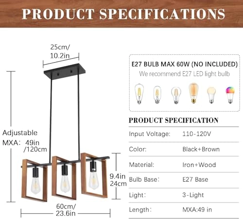 Kitchen Island Lighting - Dimmable