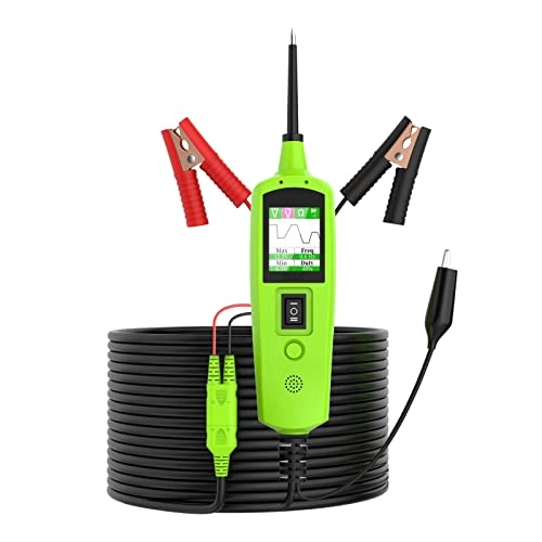PLAYOCCAR Circuit Tester - 12V/24V Battery Connection Clips AC/DC